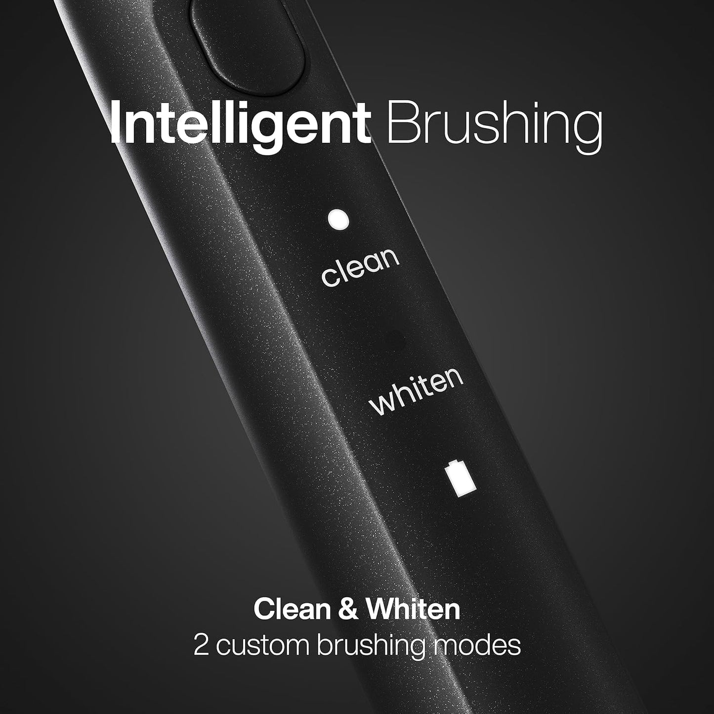 Aquasonic Icon ADA-Accepted Rechargeable Toothbrush | Magnetic Holder & Slim Travel Case | 2 Brushing Modes & Smart Timers | Gentle Micro-Vibrations(Onyx)