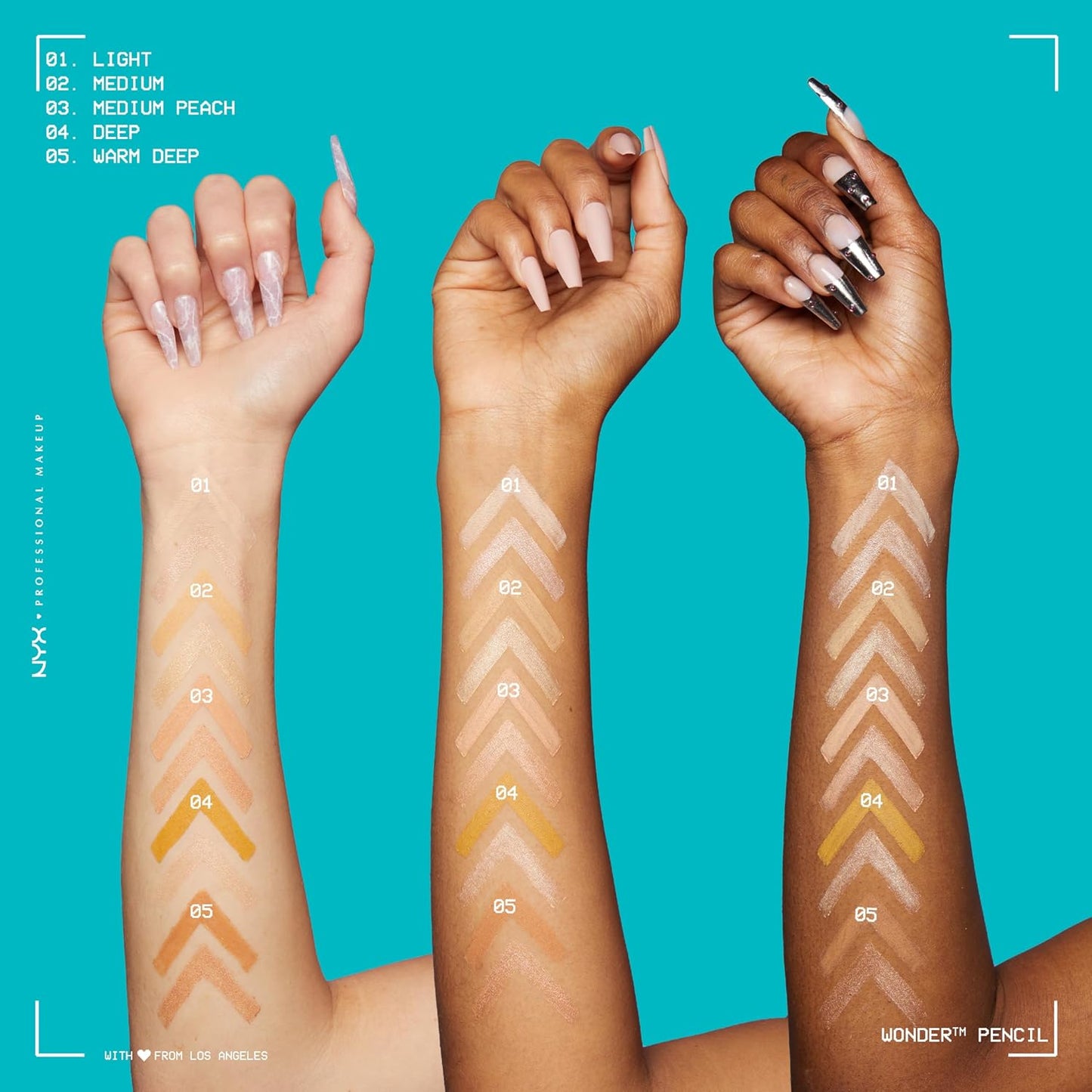 NYX PROFESSIONAL MAKEUP Wonder Pencil, Multi-Use Micro Highlighter & Concealer Stick - Medium