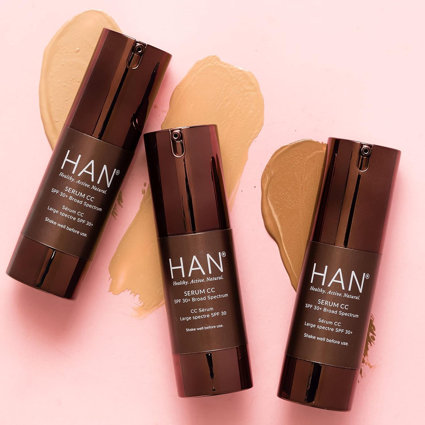 HAN Skincare Cosmetics Serum CC with SPF 30 I Vegan I Cruelty-Free I Waterless (Shade 1.5)