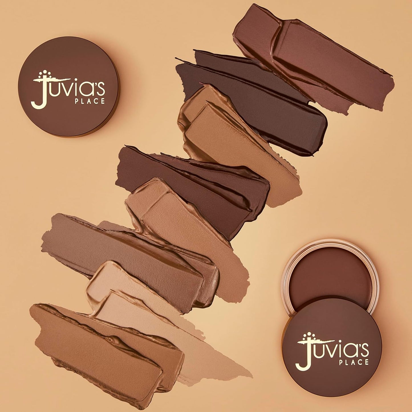 Juvia's Place Bronzed Cream Bronzer Sunkissed - Creamy Bronzing Makeup Beauty Glow Sun Kissed Cheek Matte Shimmer Contour Long Lasting Finish Pigmented Bronze Light Buildable Blendable