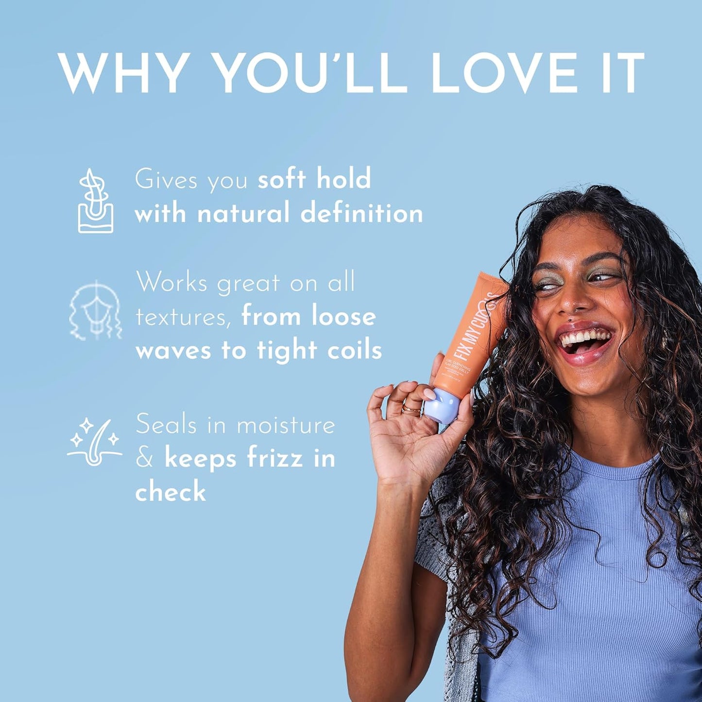 Curl Quenching Flax Seed Gelly For Curly And Wavy Hair, 7.05 Oz