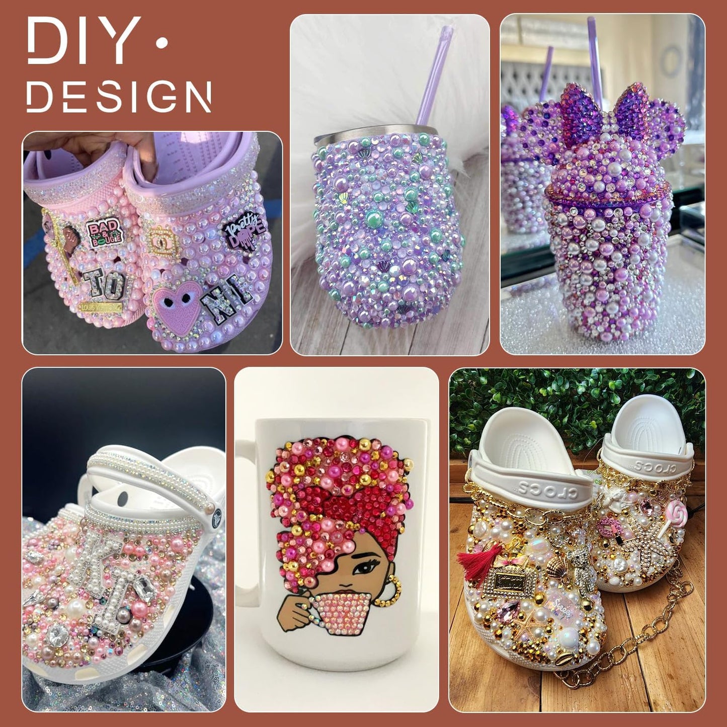 80g Flatback Pearls and Rhinestones for Crafting, Pink Purple 3-10mm Resin Rhinestones and Half Pearls for Bedazzling, Nail Art and Dec with 3pcs 10ml B7000 Jewelry Glue, Tweezer and Pickup Pencil