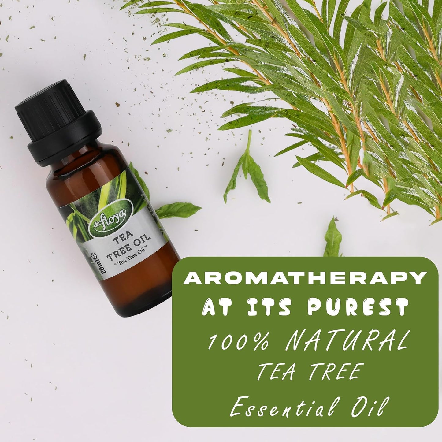 Bee Propolis Extract Alcohol-Free Immune Support Supplement 30ml - 100% Pure Tea Tree Essential Oil 20ml - Natural Immune Booster & Antimicrobial - Ideal for Diffuser, Cleaning, and Aromatherapy