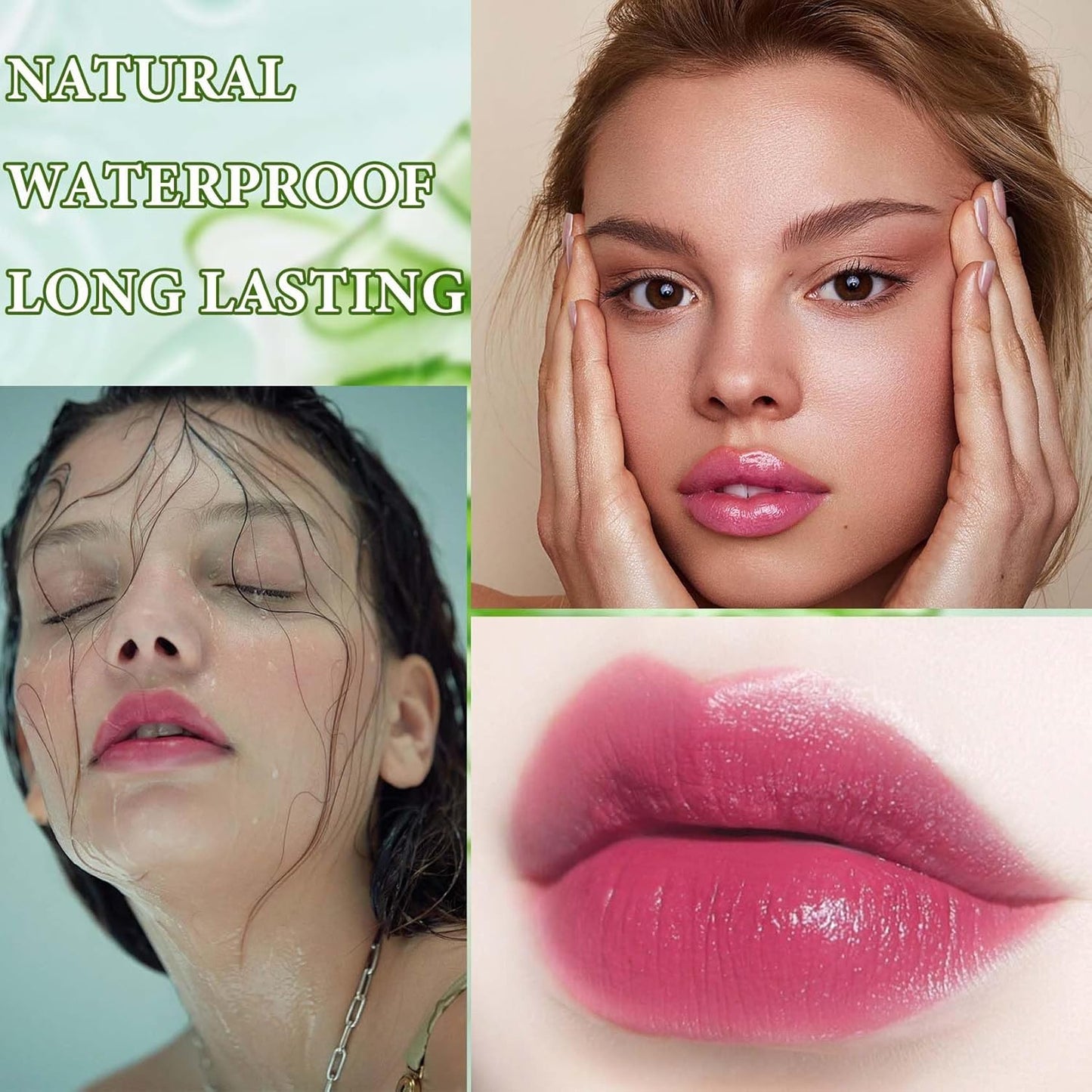 5 Pcs Aloe Vera Color Changing Lipstick for Women - Long Lasting Moisturizing Lip Gloss, Tinted Balm, Magic Temperature PH Changing Lip Stick