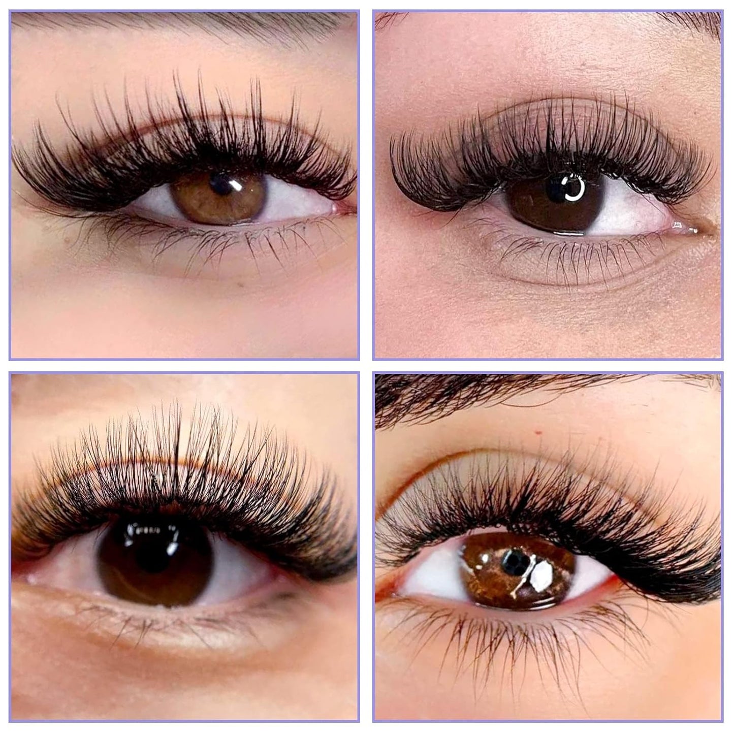 Easy Fan Volume for Lash Artists: Wendy, Handmade Fans for Eyelash Extensions, Self Fanning, Blooming, C-KH, Black, C-0.05-8-14