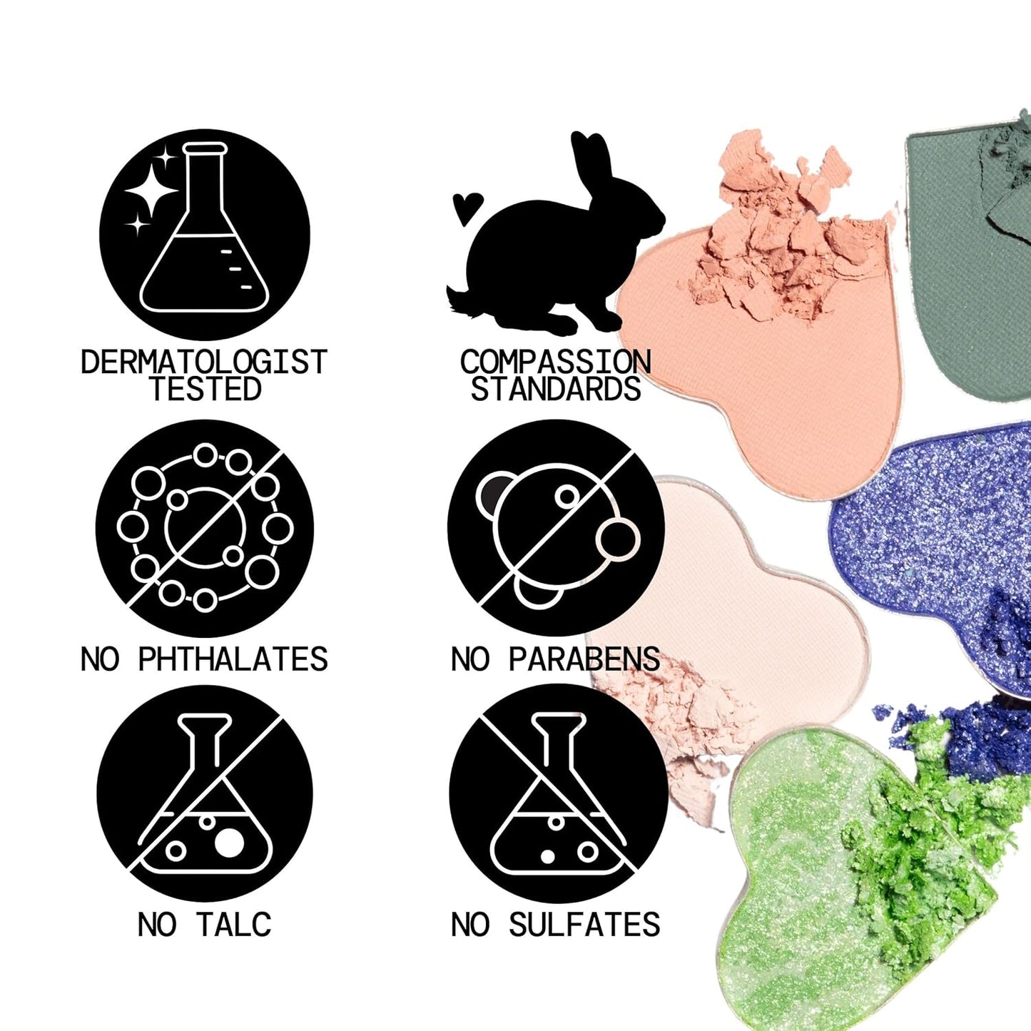 Pacifica Eyeshadow Palette – Waikiki Mineral Eyeshadow, Blendable Shimmer & Matte Shades w/Velvet Matte, Shimmer & Metallic, Cocoa Butter Infused, Talc-Free, Vegan & Cruelty-Free, 0.24 oz 10 Shades