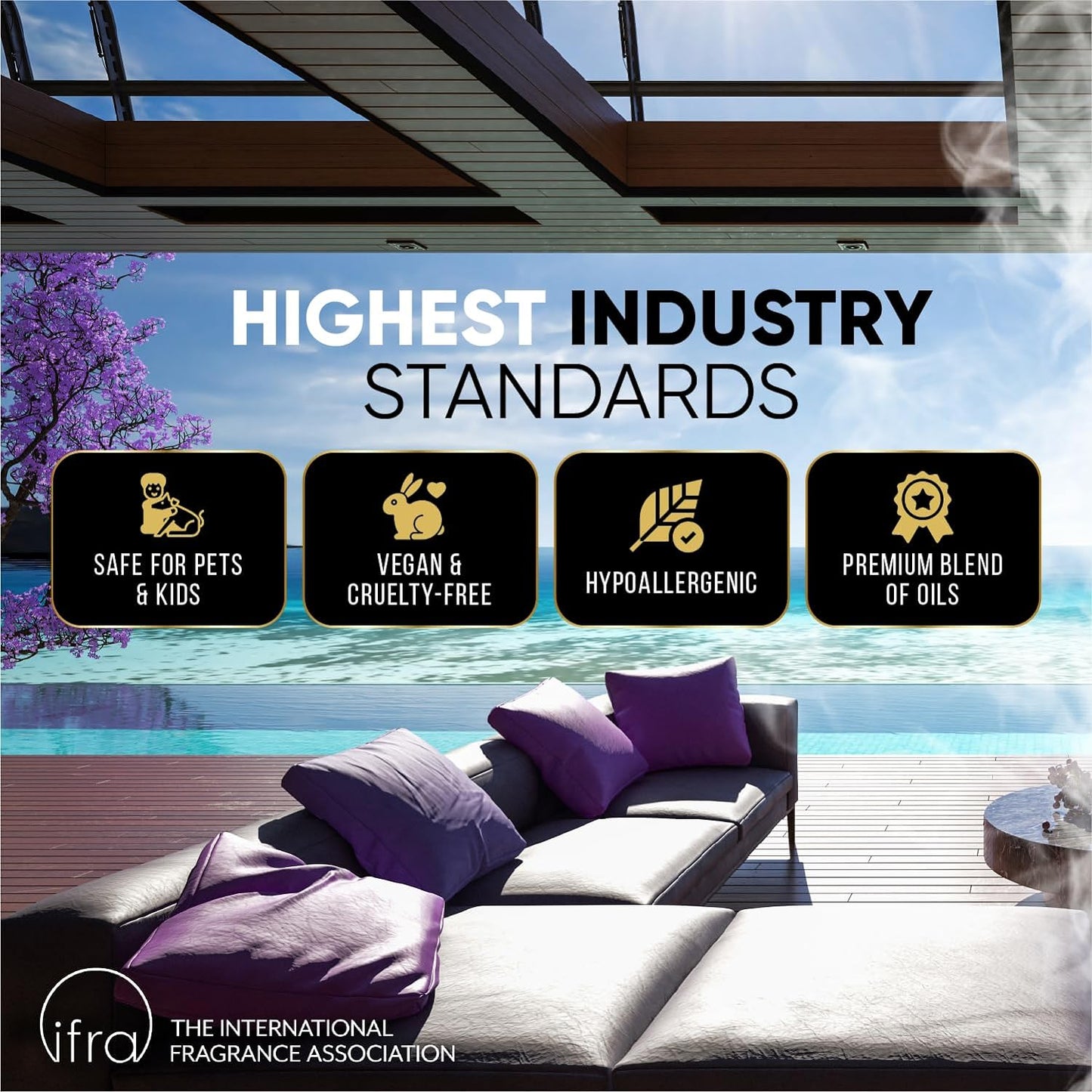 Luxury Hotel Diffuser Oil for Hotels and Homes - Aromatherapy Oils for use with an Essential Oil Diffuser at Home - Fragrance-Scent Diffuser Oil Blend (Wild Ambition) 4.05fl oz (120ml)