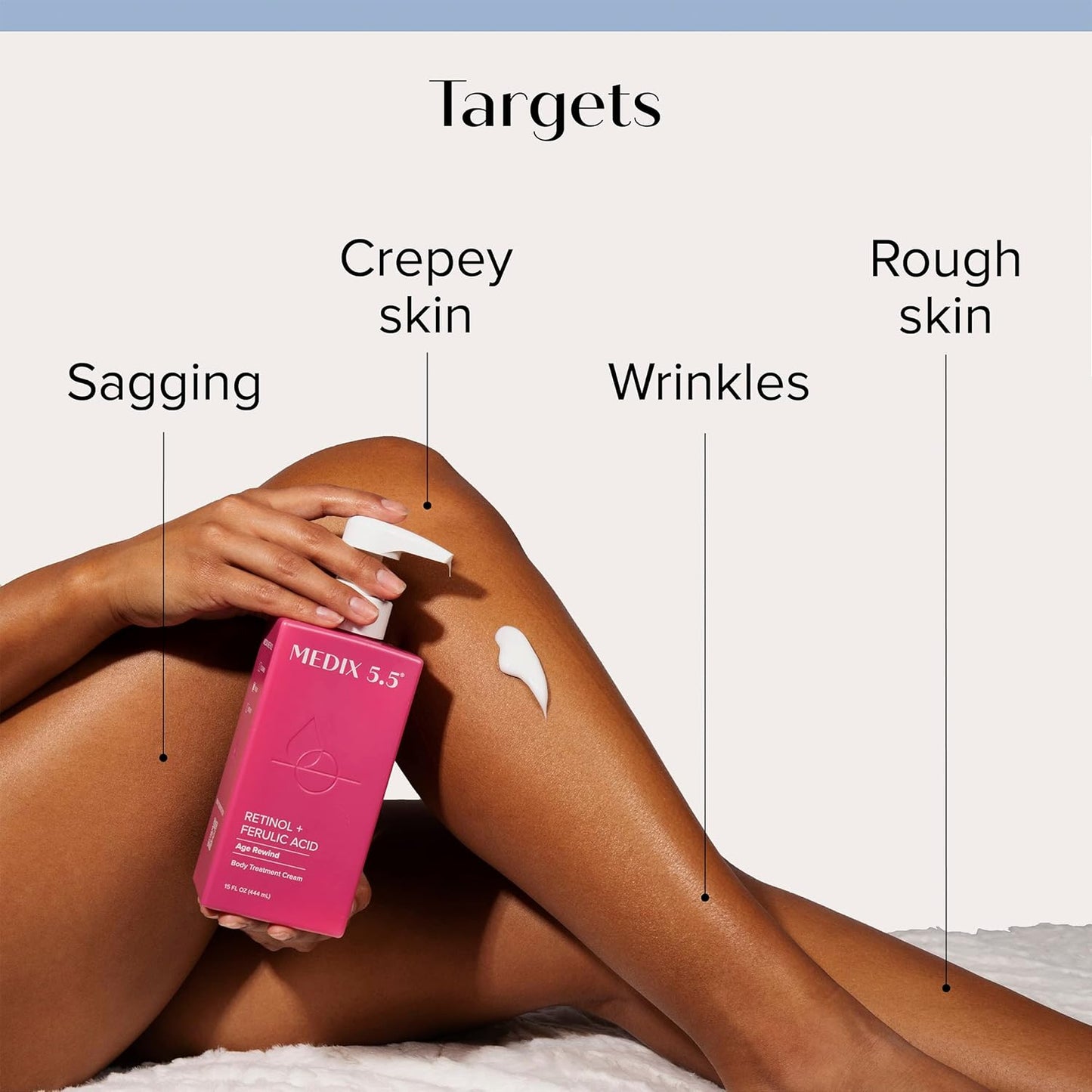 MEDIX 5.5 Anti Aging Skin Care 3PC Set | Retinol Body Cream + Exfoliating AHA Glycolic Acid Foaming Face Wash & Body Wash + Hyaluronic Acid Serum Booster, Wash + Treat + Hydrate Skincare Set, 3PC Set