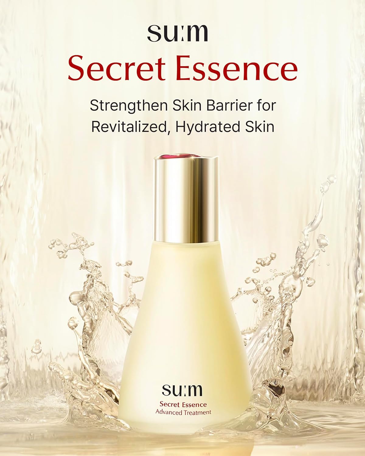 SU:M Secret Essence (1.01 fl oz) - Hydrating Serum for Skin Barrier, Elasticity, Vitality & Texture Enhancement. Korean Skin Care. Liquid Ceramide.
