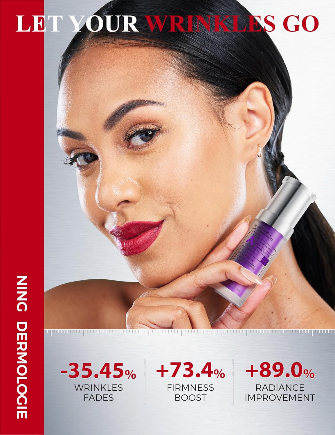 Retinol Serum for Face with 300PPM Retinol, Peptides – Firming, Anti Aging & Wrinkle Peptides Serum for Face - Korean Skincare for Smoothing & Hydrating, Ideal for Beginners|1.01 fl.oz