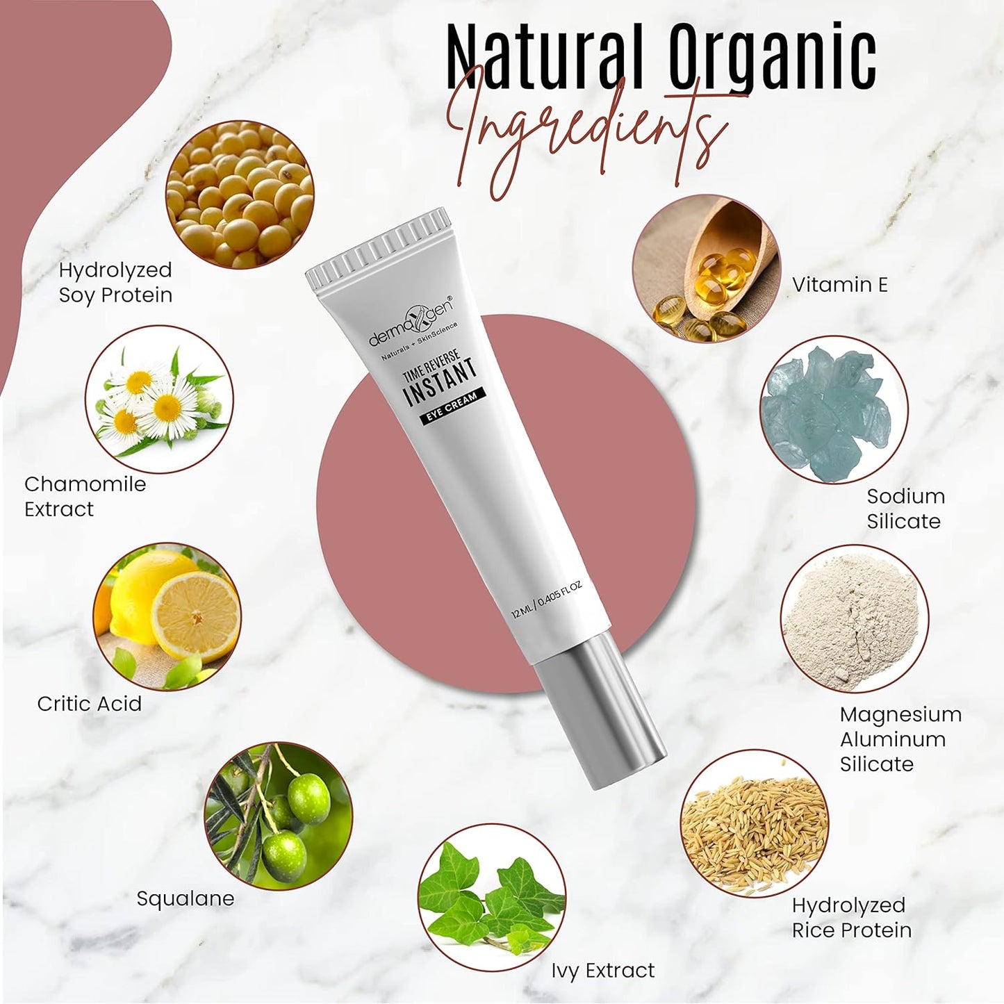 Instant Eyelift Cream Time Reverse Treatment For Dark Circles, Puffy Eyes, & Wrinkles Anti Aging Serum Reduces Under Eye Bags, Wrinkles, Dark Circles, Fine Lines & Crow's Feet Instantly - 12