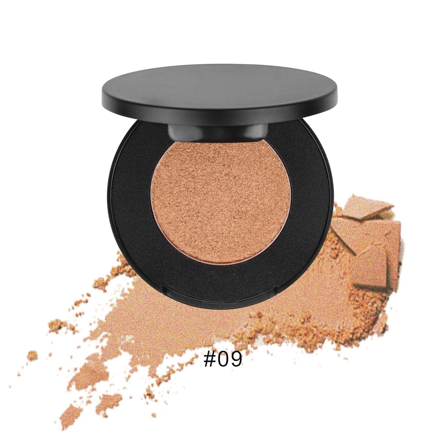 Face Highlighter Powder Palette, Glossy Glitter Illuminator Powder, Shimmer Shades for Face Highlighter Makeup, Highly Pigmented Natural Shiny Highlight Makeup Illuminator Highlighter 9