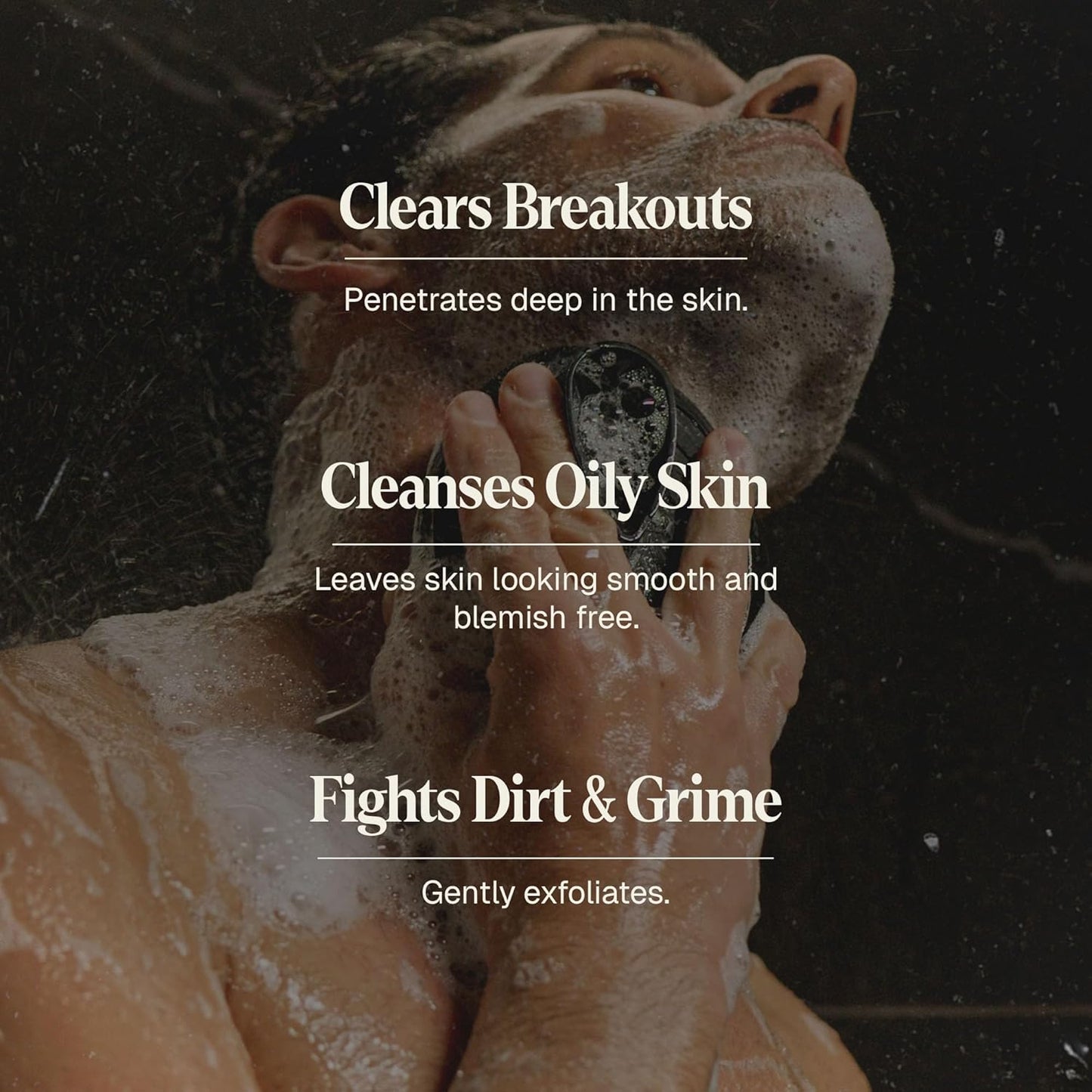 Black Wolf Face Wash and Oil-Free Moisturizer Gel Bundle for Oily Skin, Deep Clean- 2pc Bundle- Charcoal Powder and Salicylic Acid Reduce Acne Breakouts and Cleanse Your Skin- Gift Set for Men