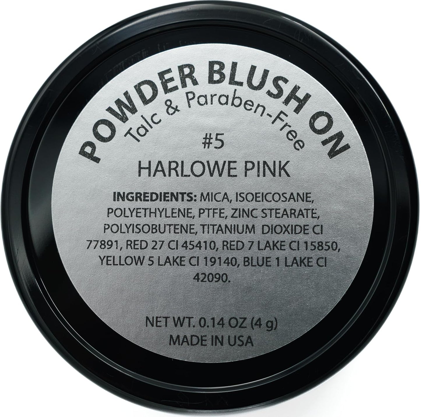 Harlowe Pink Purple Light Lavender Violet Vegan Blush Pressed Cheek Color Powder, Talc & Paraben Free, No Animal Testing & Cruelty Free