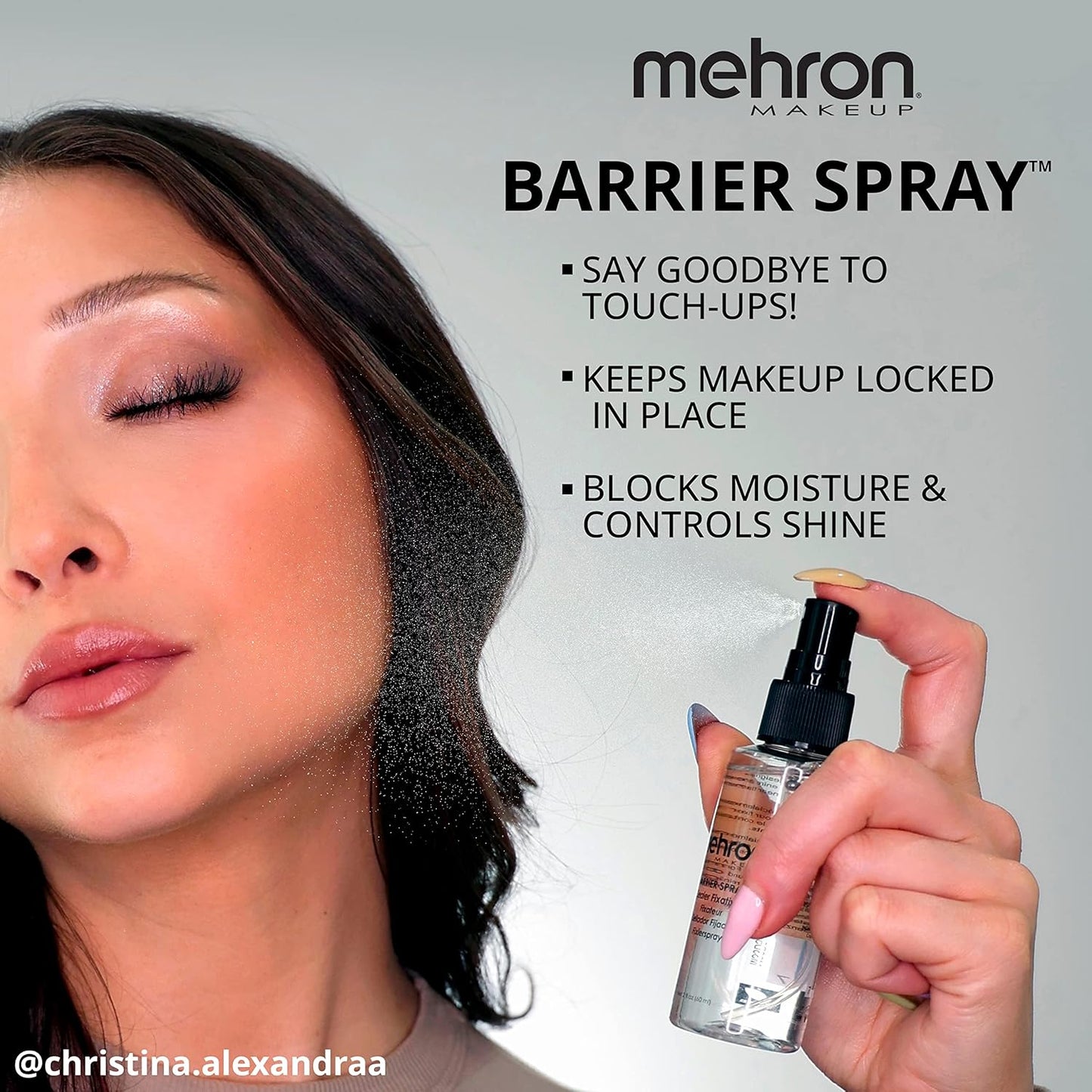 Mehron Makeup Barrier Spray | Setting Spray for Makeup | Makeup Setting Spray for Face 1 fl oz (29 ml)
