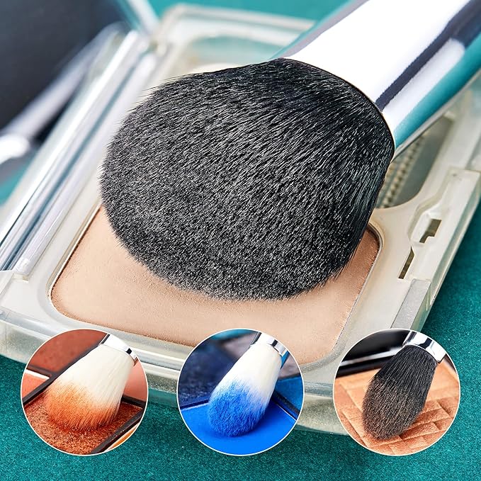 Jessup Makeup Brushes 15 Pcs Makeup Brush Set Beauty Cosmetics Make Up Powder Concealer Eyeshadow Eyeliner Blending Lip Brush Tools (Black/Silver) T092