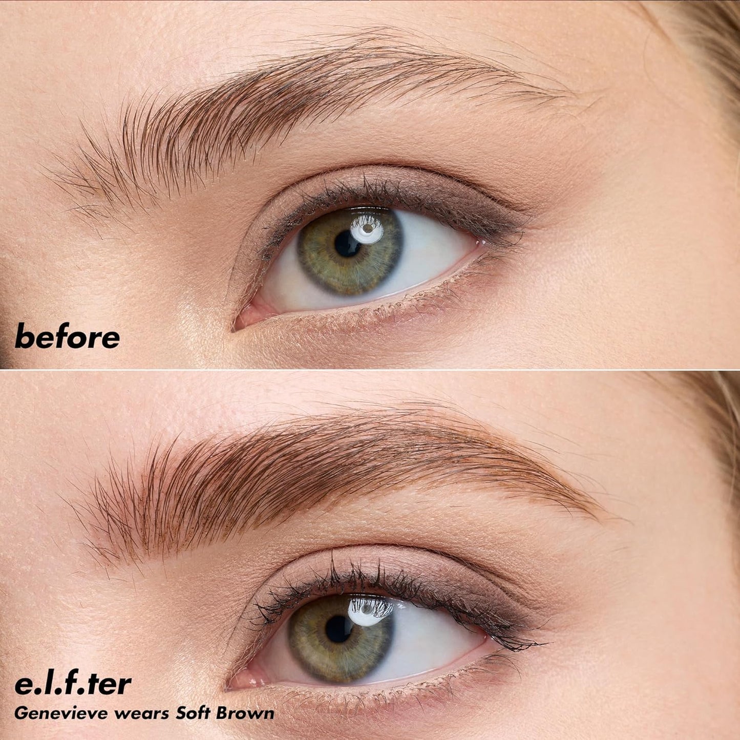 e.l.f. Holy Strokes Micro-Fine Brow Pen, Liquid Waterproof Eyebrow Makeup For Detailing & Adding Dimension, Vegan & Cruelty-Free, Soft Brown