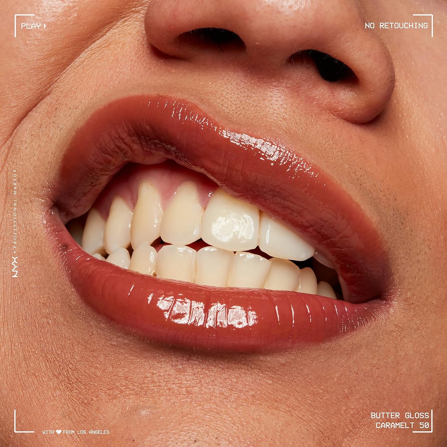 NYX PROFESSIONAL MAKEUP Butter Gloss Brown Sugar, Non-Sticky Lip Gloss - Caramelt (Medium Brown) (Pack of 2)