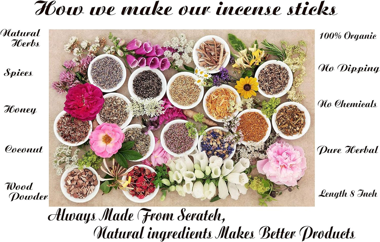 Raajsee Nag Champa Incense Sticks 100 Gm Pack-100% Pure Organic Natural Hand Rolled Free from Chemicals-for Church,Aroma Therapy,Relaxation,Meditation & Sensual Therapy