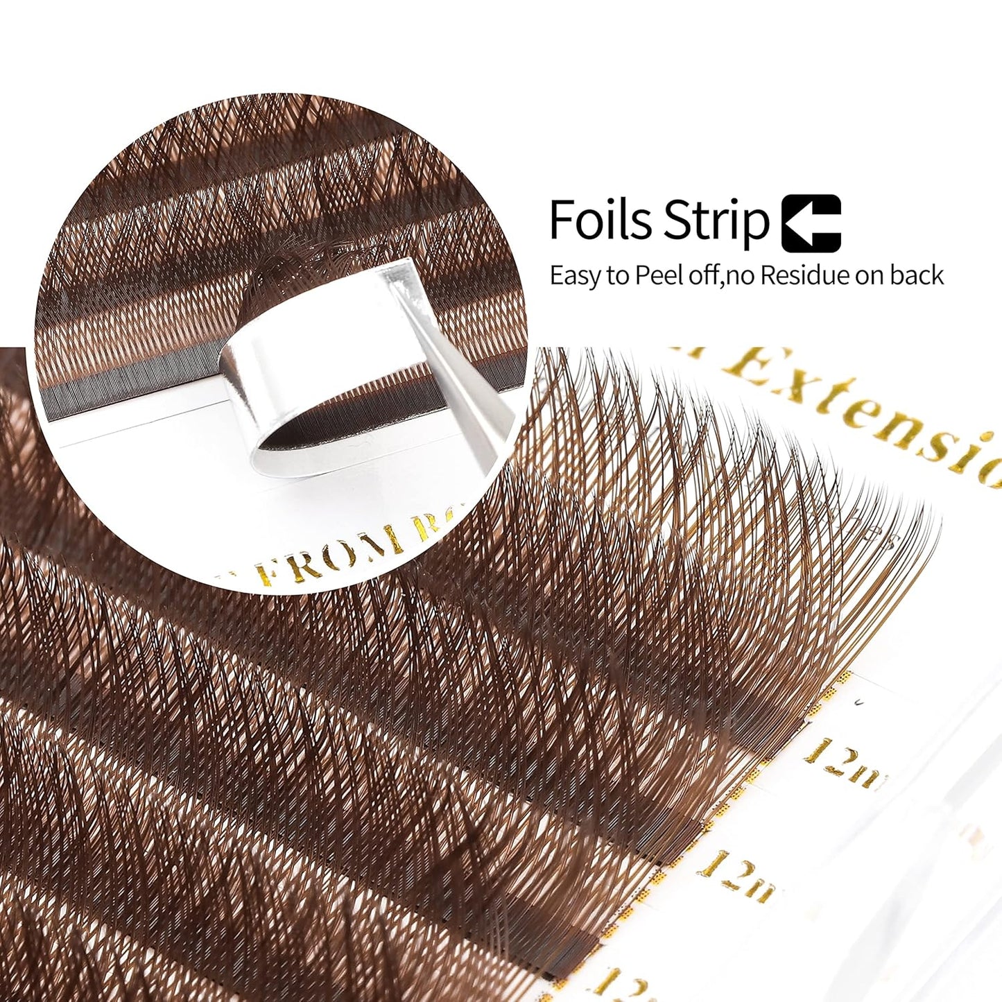 YY Lash Extensions Brown Eyelash Extensions Y Shape 0.07mm Thickness D Curl Mix 8-15mm Premade Fans Lashes Easy Fan Volume Lashes Individual Lashes(Brown-YY-0.07-D,8-15mm)