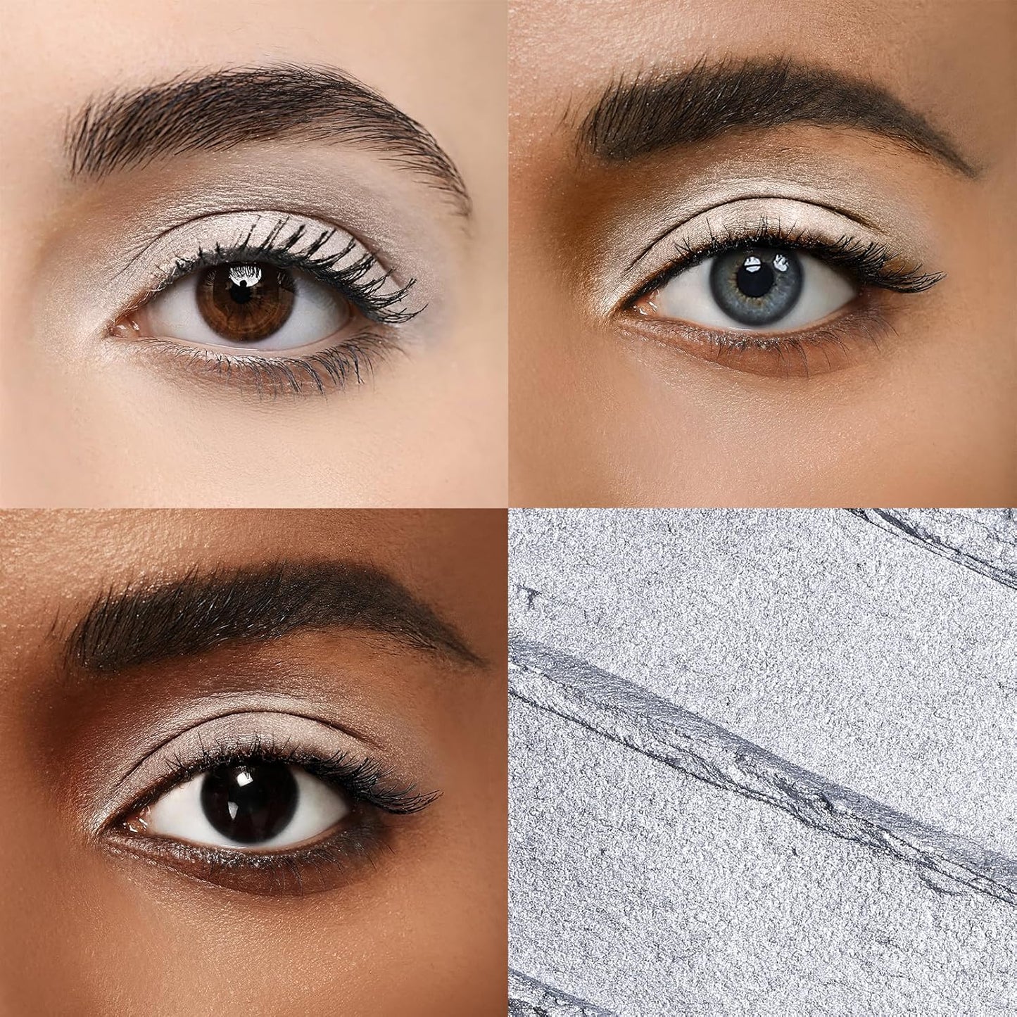 Longwear Cream Eye Shadow Sticks(21 Star Shimmer), Smudge-Proof, Waterproof Eyeshadow,Silky Formula Glitter With Makeup Brush,Silk Eyeshadow Stick