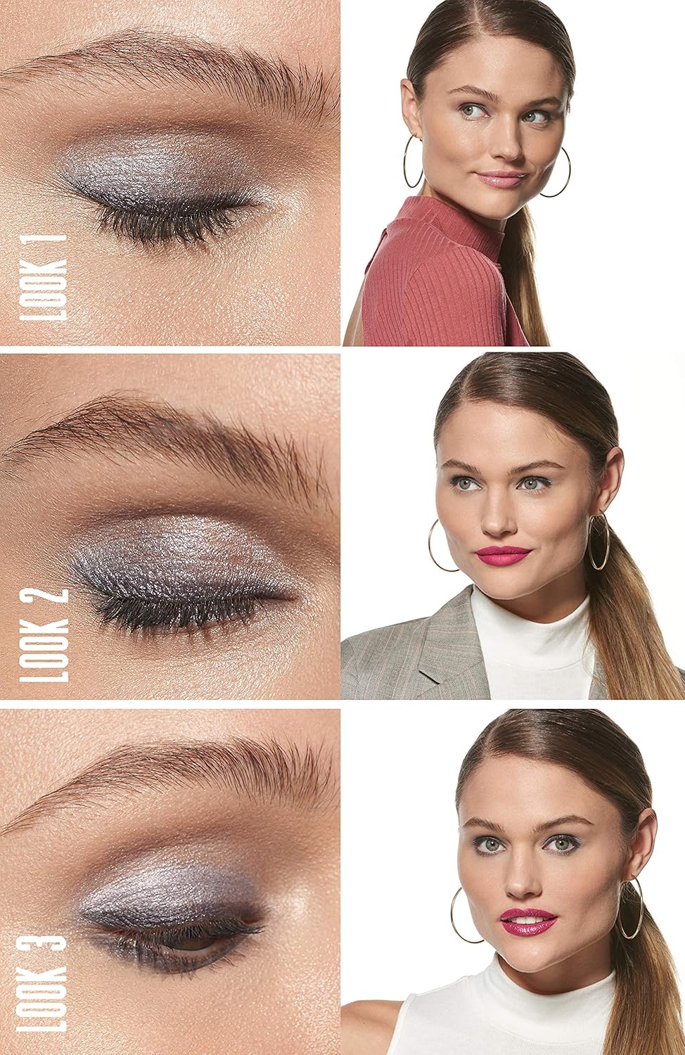b.Fabulous 3-Piece Eye Kit, Longwear Makeup, The Mauves