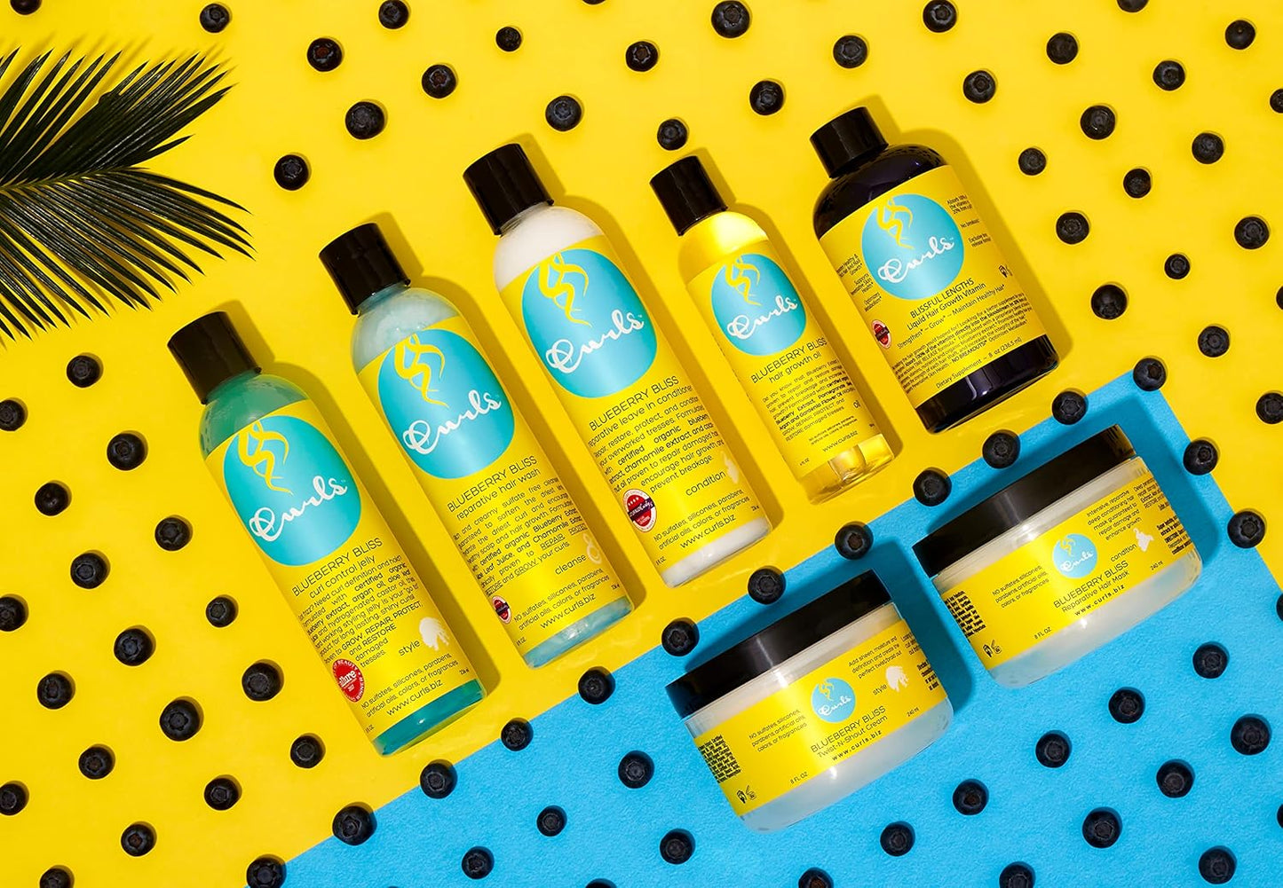 Curls Blueberry Bliss Twist-N-Shout Cream - 8 oz, for the Perfect Twist Outs and Braid Outs, for All Natural Types, Adds Sheen, Moisture, and Definition to Hair