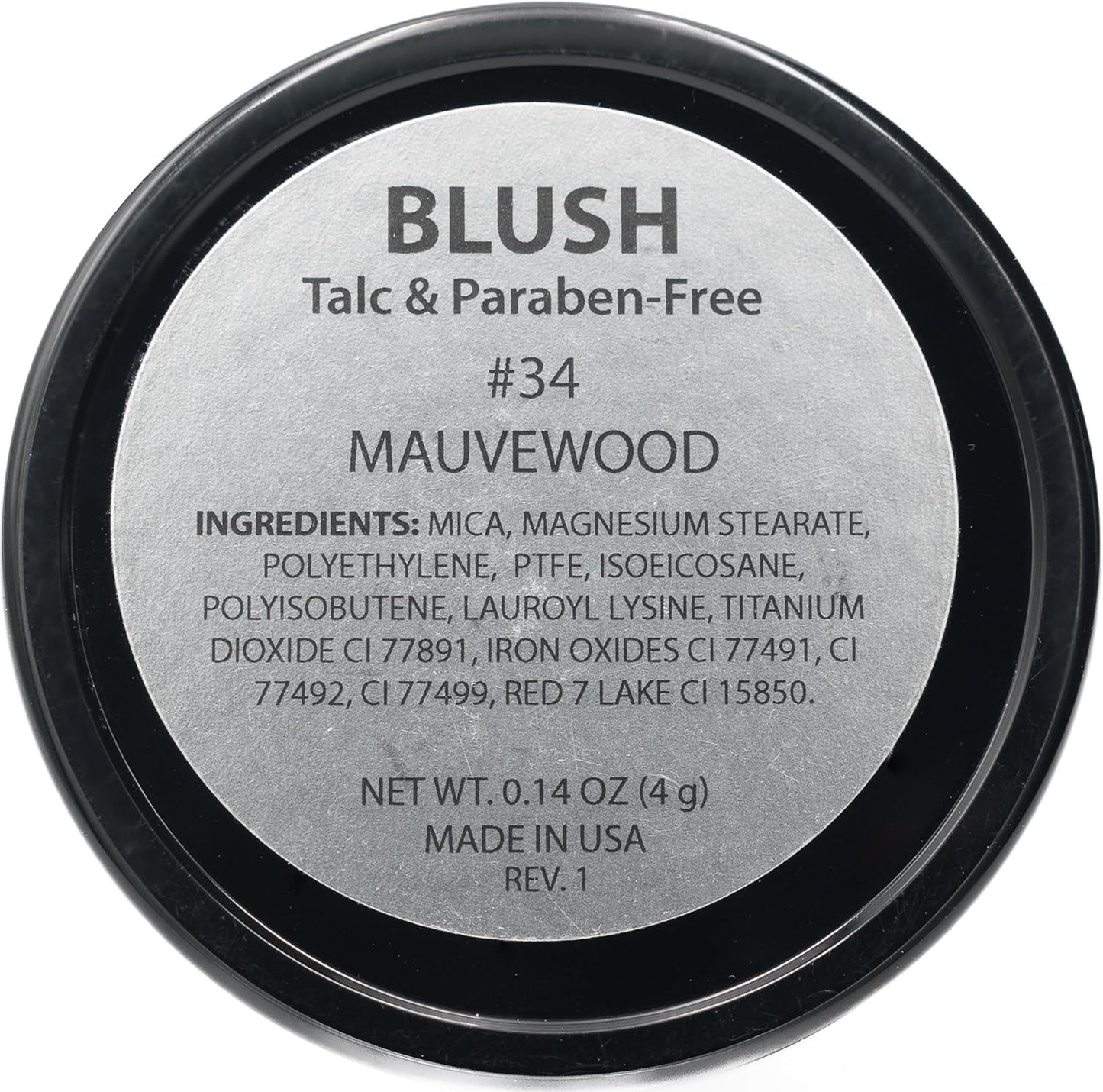 Mauvewood Deep Dark Pink Rose Blush Pressed Cheek Color Powder, Talc & Paraben Free, 4 Grams, No Animal Testing & Cruelty Free